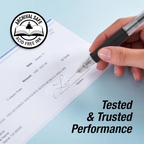 PILOT G2 Premium Gel Pens, Black Pens, Fine Point 0.7 mm, Tub of 48