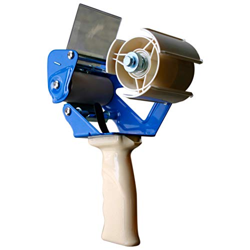 APQ Industrial Packing Tape Dispenser for 3" Tape. Side Loading Tape Gun. Heavy Duty Hand Tape Gun. Lightweight and Portable for Commercial Packaging, Shipping, Moving, Carton and Box Sealing.