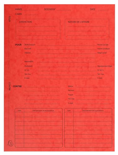 Exacompta - Ref 445118E - Box of 5 Packs of 25 procedural Files - in Glossy Card 265 g/m2 - Size 25 x 32 cm for A4 documents - Assorted Colours
