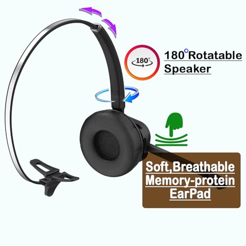 INNOTALK Wireless Headset Compatible with Avaya 9608, 9610, 9611, 9620, 9621, 9630, 9640, 9641, 9650, 9670, 9620L - Includes Remote Answering Cable (Explorer)