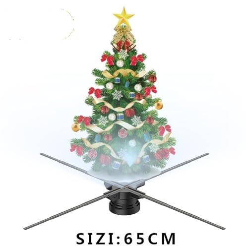 65CM 4 Blades Advertising Display Technology Holographic LED Fan Billboard 3D Hologram Pictures Video Projector(D-65H 1024LED)