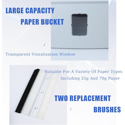 Automatic Paper Shredder 7.5L Crinkle Cutter with Visible Window for Crafts, Birthday, Weddings, and Festivals for Hamper and Box Decoration