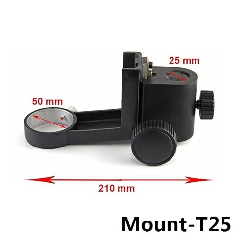 Microscope Accessories Kit Stereo Microscope Adjustment Holder E Head Bracket Diameter 76 Mm 65mm 52mm Accessories Microscope Slides(Mount-T25)