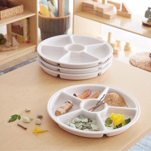 Kaplan Early Learning Company Loose Parts Sorting Trays - Set of 4 - White