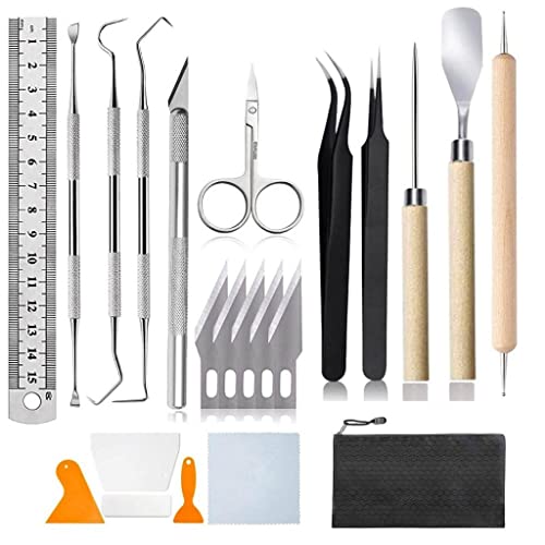 XDSRFVW 22PCS Craft Weeding Tool Set Engraving Tools Beginners Silhouettes Cameos Lettering DIY Handmade