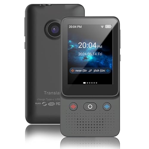 LICAEVEY AI Language Translator Device, 8GB Voice Instant Two Way 138 Language Translator, 2.8 Inch Touchscreen, Offline/Recording/Photo Translation for Business Travel