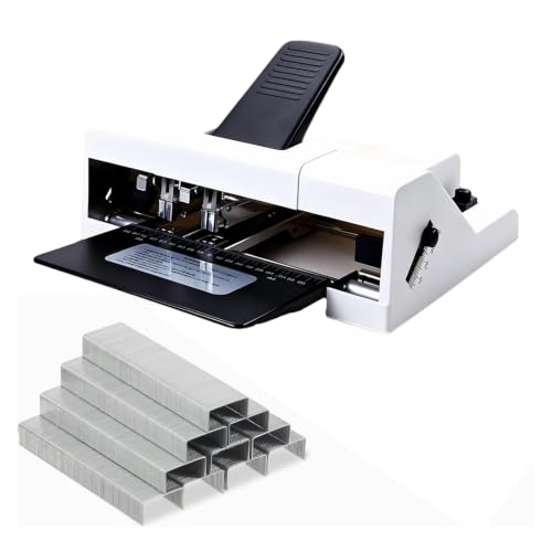 Heavy-Duty Double-Head Stapler, Double Holes and Double Staples