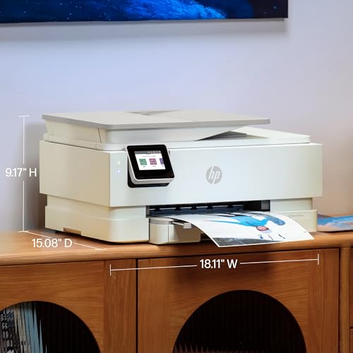 HP Envy Photo 7975 Wireless Color Inkjet Photo Printer, Print, scan, Copy, Easy Setup, Mobile Printing, Best-for-Home, 3 Month Instant Ink Trial Included, AI-Enabled (B63K3A)