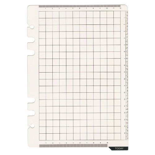Raymay Davinci A5 Size 6-Hole Personal Organizer Refill, Under pad & Ruler DAR325