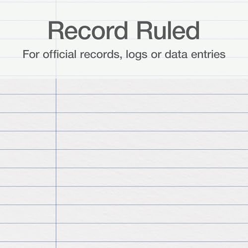 Boorum & Pease 6718500R Record/Account Book, Record Rule, Green/Red, 500 Pages, 12 1/2 x 7 5/8