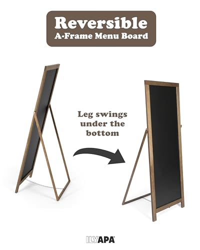 Ilyapa A Frame Chalk Board Easel Sign 46x18 in - Sandwich Signs Outdoor