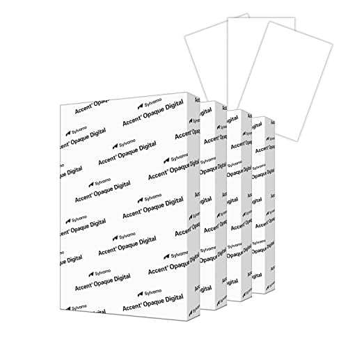 Accent Premium 97 Bright White 11" x 17" 32lb Bond/80lb Text Copy Paper - 1600 Sheets (4 Reams) - Smooth Finish, Multipurpose Paper