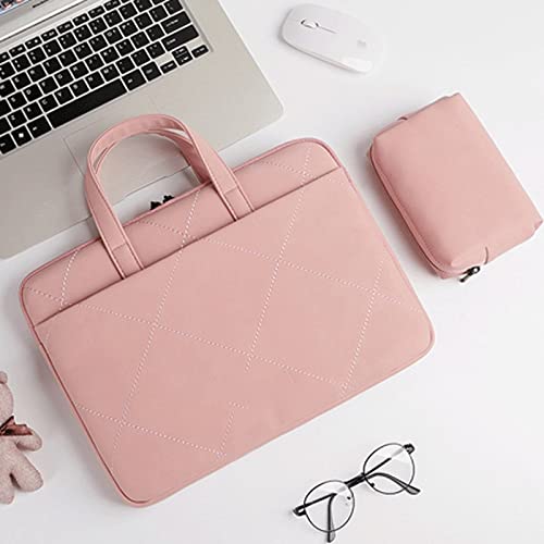 Cute PU Leather Women Laptop Bag Sleeve Notebook Carrying Case Briefcase Mouse Bag (Color : A, Size : 12-13.3 inch)
