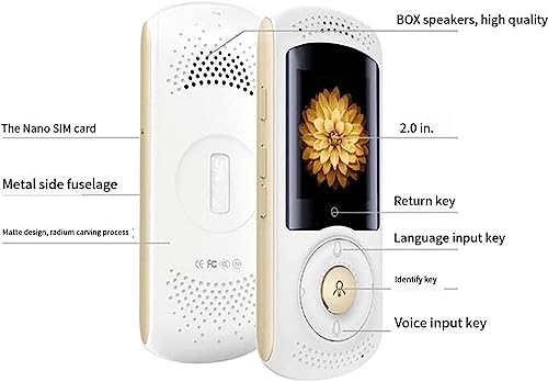 EliteBloom Language Translating Device, Lightweight Portable Scanning Translator, Languages P Translator, Portable Foreign Language Real Time Way Translations,
