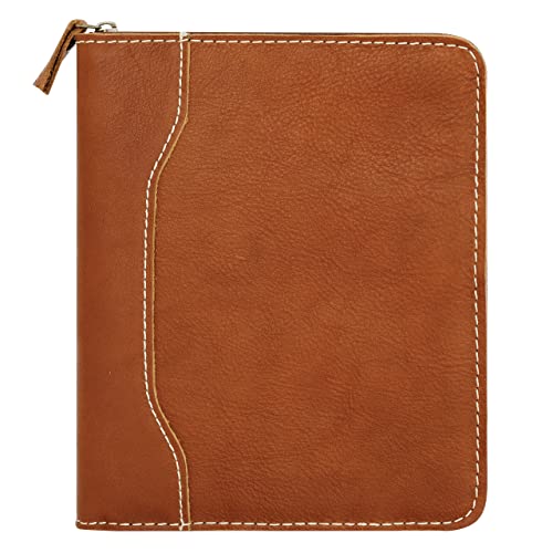 FranklinCovey - Colt Ring-Bound Binder for FranklinCovey Planners | Leather - Zipper Binder (Classic, Rustic)