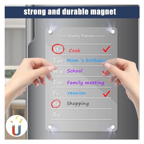 Magnetic Calendar Set Planning Board Dry Erase Calendar