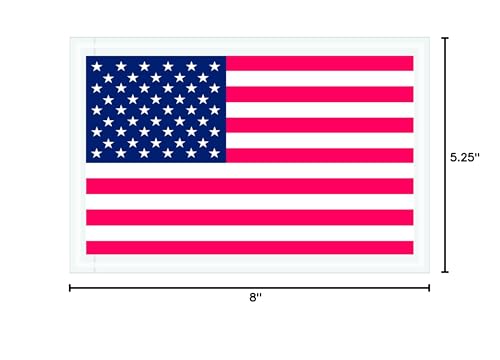 Aviditi U.S.A. Flag Adhesive Side Loading Packing List Document Envelopes, 5 1/4" x 8" for Attaching Packing Slips, Invoices and Important Papers to Packages, Shipments and Mailings (Pack of 1000)