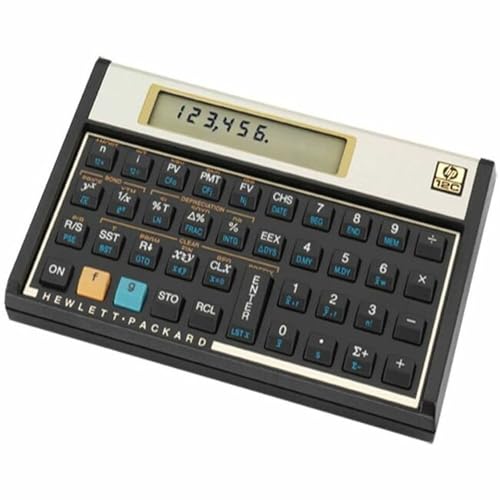 HP 12C Financial Calculator – 120+ Functions: TVM, NPV, IRR, Amortization, Bond Calculations, Programmable Keys (HP)