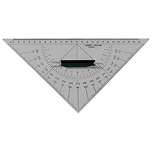 Linex 100413015 13 x13 cm Nautical Angle Gauge/Protractor/Inclinometer/Bevel Box with Vertical Edge Square Hole in The Heart