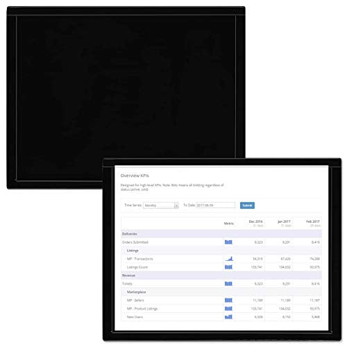 StoreSMART - Black Document Frame (Window) - Letter-Size Pages - 100-Pack - R282PQBK-100