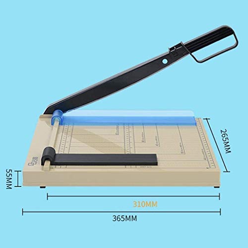 Yesmya Paper Cutter Rotary Trimmer Paper Cutter, Paper Trimmer Heavy Duty A4 Paper Guillotine Cutter Trimmer High Speed Steel Cutting Machine (Size : 36.5 * 26.5 * 5.5cm)