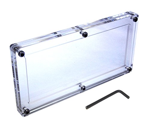 PlastiXrevolution Acrylic Single US Bank Note Frame Plastic Money Holder Currency Display Dollar Bill Slab Case