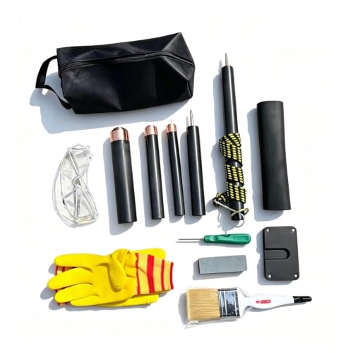 YZHYY Obsidian Crafting Tool, 13 Piece Flint Knapping Tools Kit