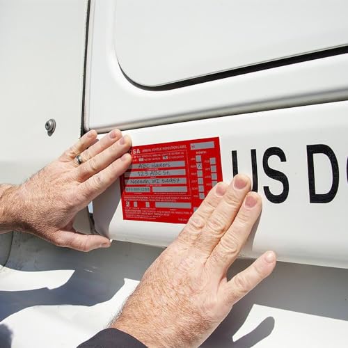 J. J. Keller Annual Vehicle Inspection Report Form and Label, 10 Pack