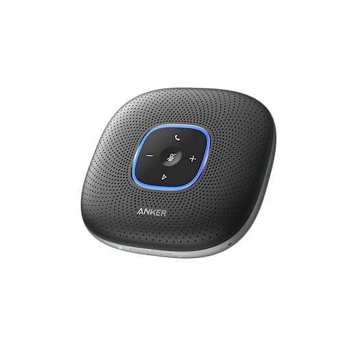 Anker PowerConf Speakerphone, Zoom Certified Conference Speaker with 6 Mics