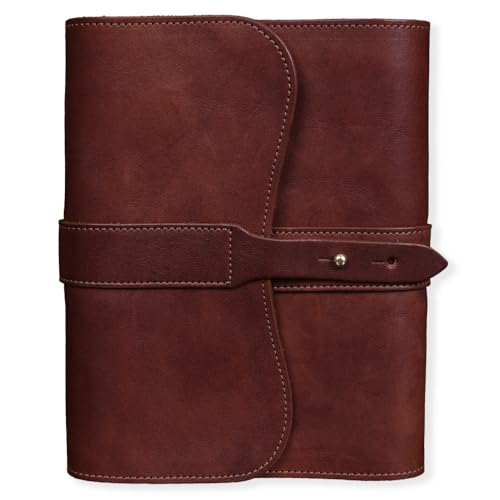 Col. Littleton Full-Grain Leather Ruled Journal | Refillable | Handcrafted in Lynnville, TN USA with imported hardware | Brown
