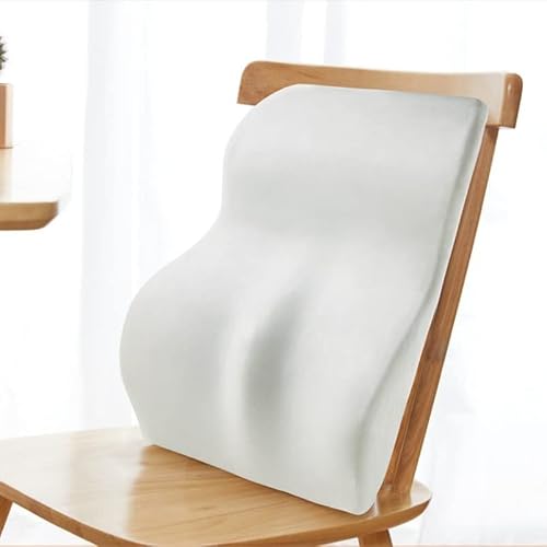 GFHSKRPL Memory Foam Lumbar Support Cushion for Back Waist Orthopedic Pillow Office Chair Car Seat Massage Pad