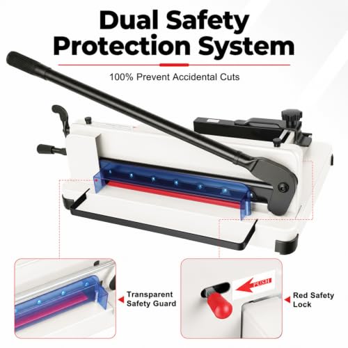 Heavy Duty Guillotine Paper Cutter 400 Sheets Capacity Guillotine Trimmer