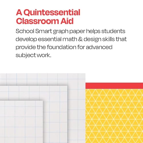 PAPER GRAPH 9X12 1 RULED WHITE SCHOOL SMART REAM