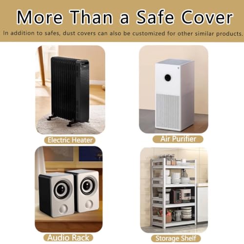 WGEDDP Concealed Safe Dust Cover Disguise, Brushed Fabric Dustproof Storage Covers with Elastic Fit, Decor Anti-Scratch Safe Lock Box Cover Protective for Home/Office(B,31x20x20 cm/12.2x7.9x7.9)