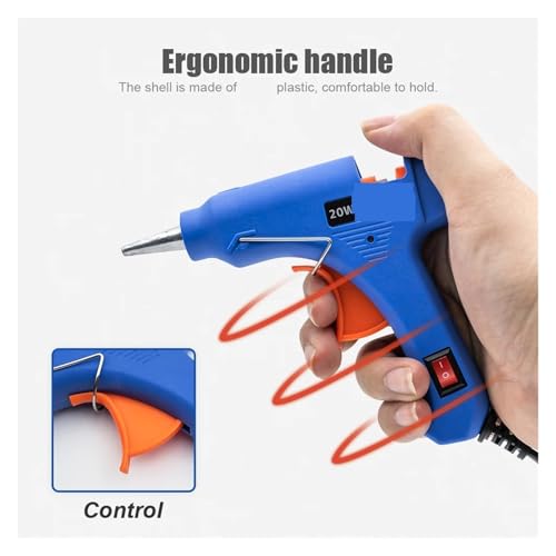 Hot Glue Gun, 6Pcs Hot Melt Glue Gun With Switch For 7mm Stick Mini Indusrial Adhesive Electric Heat Temperature Repair Tool,cordless hot glue gun
