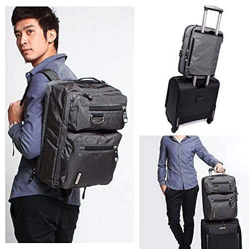 ZUIAI 17.3/18.4 Gaming Laptop Briefcase 3-in-1 Multi-Purpose Backpack Business Messenger Shoulder Bag Handbag(15.6-inch)