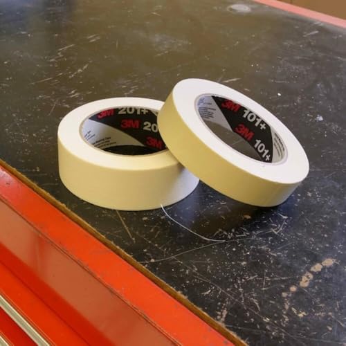 3M Masking Tape, 48 mm W x 55 m L, 4.4 mil Thick, Tan, Rubber Adhesive, 24 PK 201+ - 1 Each