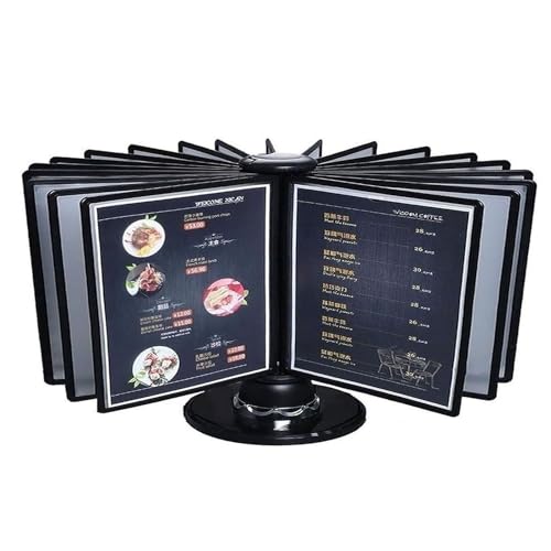 Wall file organizer,Wall Mounted File Holder, Desktop Flip Display Folder, 20 Double-Sided Panels, 40 Sheet Capacity, Catalog Display Rack, Letter-Size, for Office/Home Display and Storage A4 Document