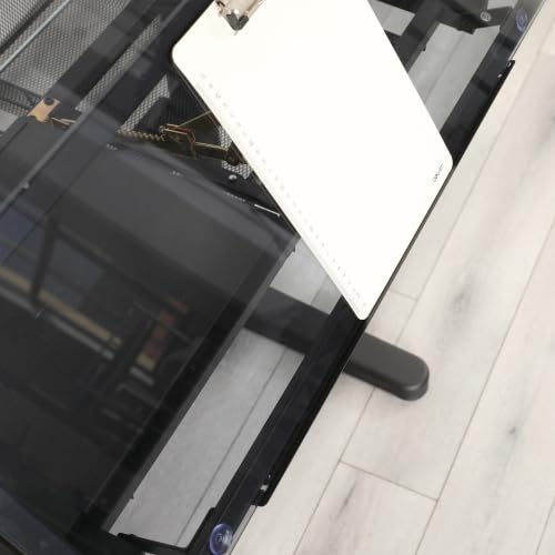 Donext Height Adjustable Drafting Table with 2 Drawers and Stool,Black