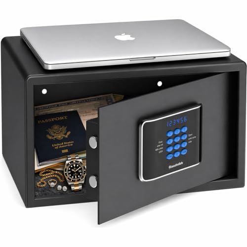 ExecutiveSafe AXS-5 Large Digital Laptop Safe. Dorm Room Safe For Laptop