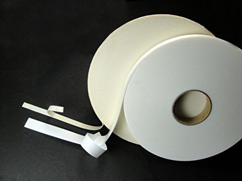 Double Coated Polyethylene Foam Tape 1/16 in Acrylic (15060) (Size:3/4" (18mm) x 36Yd-16 Rolls Per Case, White Foam)