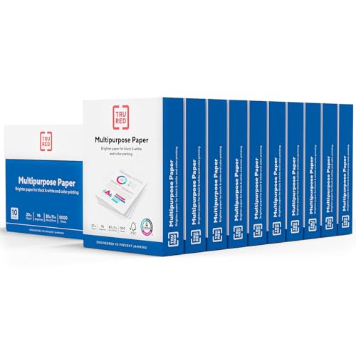 TRU RED Printer Paper, 8.5 x 11 Inch, 20 lb., For Office, School & Home