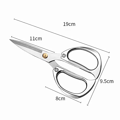 DSWMY Craft Scissors, Craft Scissors Stainless Steel Sharp Strong Sewing Household Gold Silver Shear