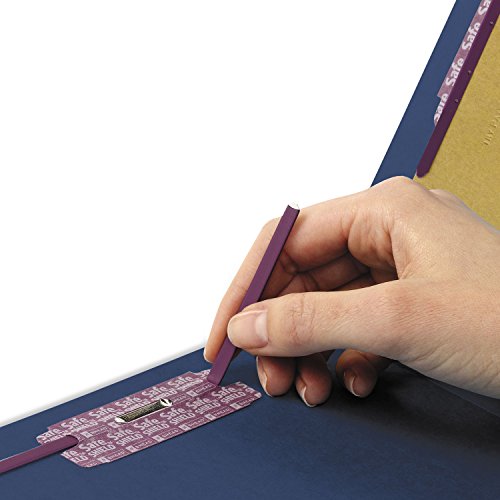 Smead End Tab Classification Folder, Letter, 6-Section, Dk Blue, 10/BX (26784)