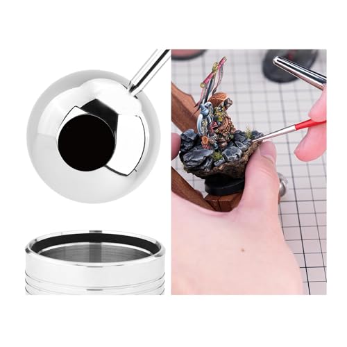 OSPSHPG Model Making Hand Stabilizer, Handheld Modeling Tool Stabilizer, Stainless Steel Design, Rotate Horizontally 360°, Vertically 210°, Effectively Reducing Hand Tremor