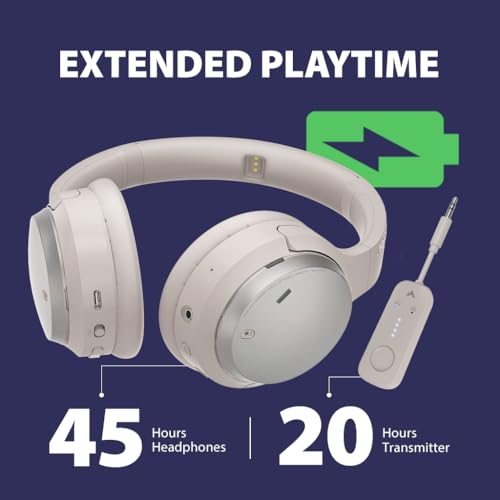 Avantree Sky Eon - ANC Travel Headphones with Airplane Adapter