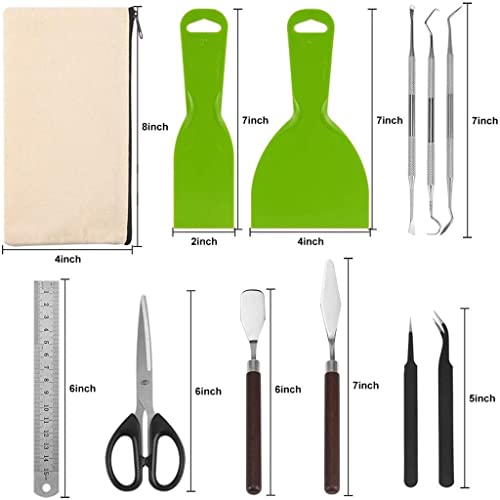 XDSRFVW 12Pcs Vinyl Weeding Tools Set Basic Craft Kit for DIY Precision Silhouettes Lettering