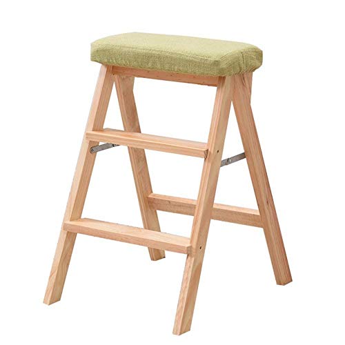 MSHOSAC Foldable 3-Step Ladder Stool, Portable Multi-Functional Kitchen & Office Step Stool, Heavy-Duty Folding Tread, for Easy Access & Comfort
