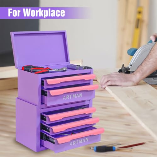 AMZXPLORE 2+3 Layers Stackable Desk Organizer, Steel Storage Box