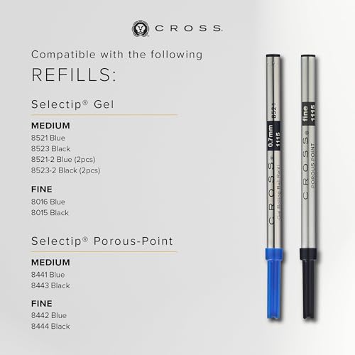 Cross Century II Classic Black & Gold Rollerball Pen, Black Ink